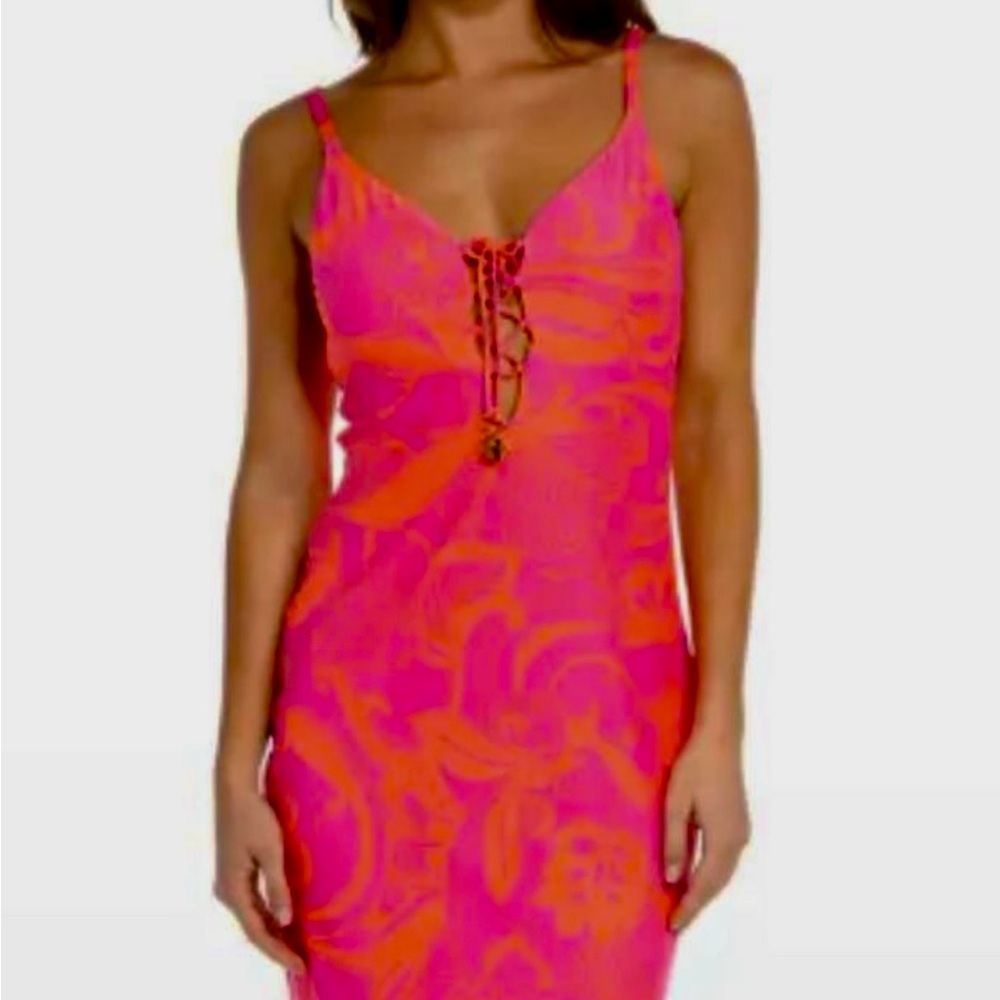 Sunshine 79 - Vibrant Pink Maxi Dress